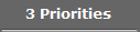 3 Priorities